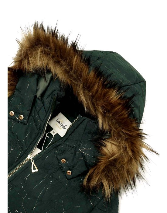 Girls Jacket Quilted Wild Green